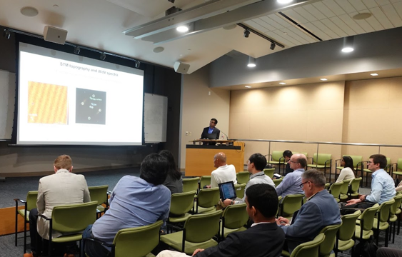 Arjun Raghavan presents his winning doctoral thesis research at the 85th Annual Physical Electronics Conference, held August 18&ndash;21 at the University of California, San Diego.&nbsp;