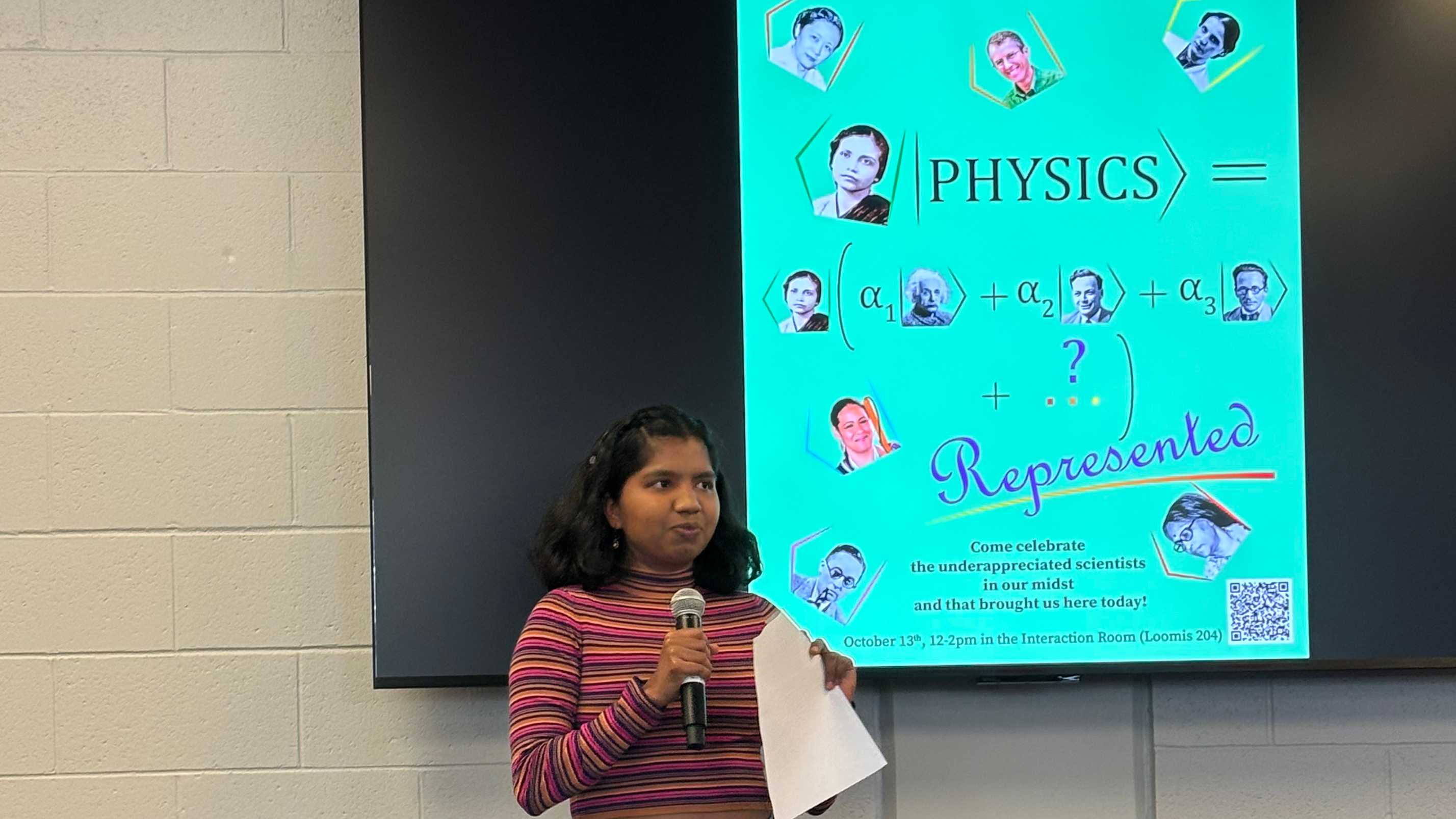Athira Vijayakumar presenting Bibha Chowdhury
