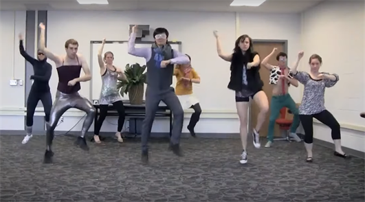 Click to play video: UIUC Physics Gangnam Style