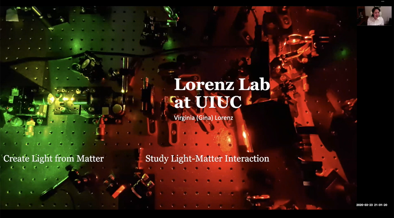 Click to play video: Professor Gina Lorenz discusses opportunities available in her AMO research group