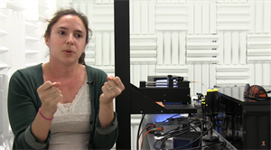 Click to play video: Barbara Stekas, a physics Ph.D. candidate at the University of Illinois at Urbana-Champaign, talks about why she loves studying individual DNA strands, how much she enjoys living in Champaign-Urbana and gives potential graduate students some good advice.