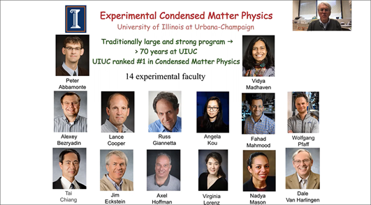 Click to play video: Professor Jim Eckstein discusses research opportunities within the Experimental Condensed Matter research group.