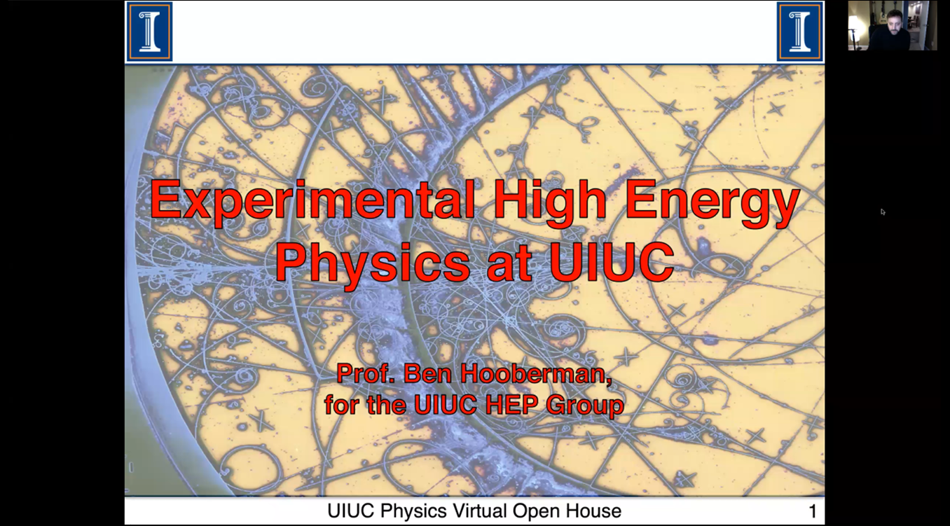 Click to play video: Professor Ben Hooberman discusses research opportunities within the Experimental High Energy Physics research group