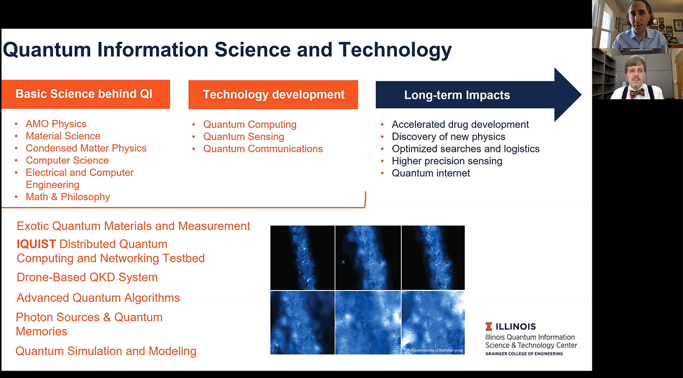 Click to play video: Professors Brian DeMarco and Paul Kwiat discuss opportunities available in IQUIST