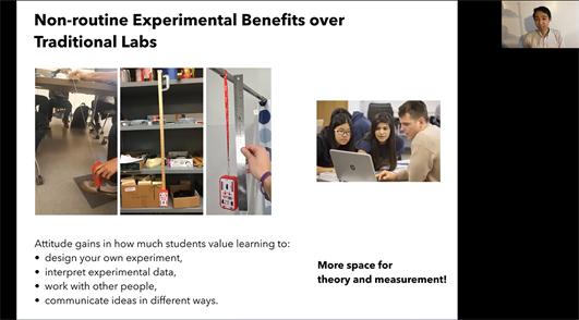 Click to play video: Professor Eric Kuo discusses research opportunities within the Physics Education research group