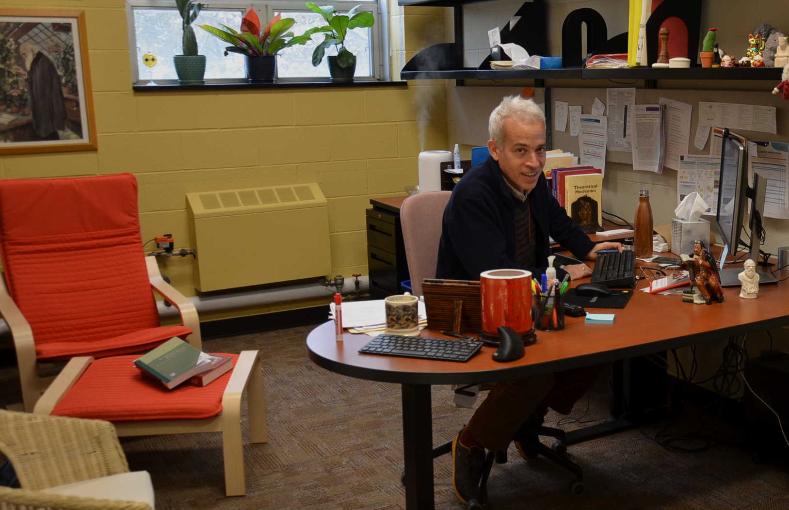 Professor Ido Golding in his office