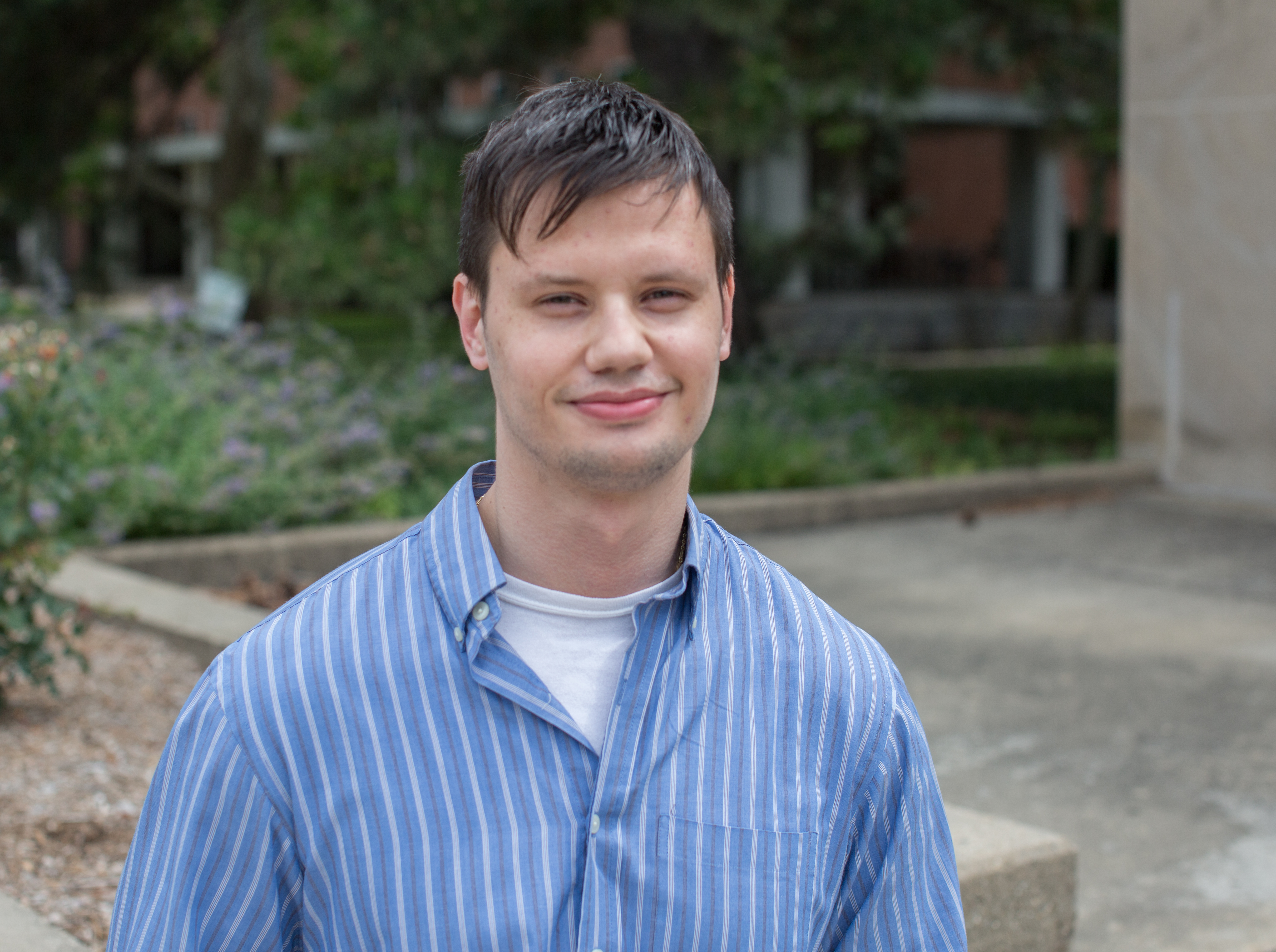 Illinois Physics postdoctoral researcher Joe Hlevyack. Photo by Steph Adams, University of Illinois at Urbana-Champaign