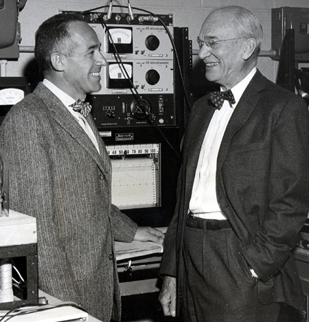 Dan Alpert and Wheeler Loomis in the Control System Laboratory