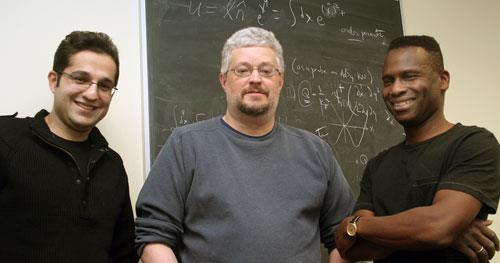 (L-R) Mohammad Edalati, Rob Leigh, and Philip Phillips[cr][lf]Department of Physics, University of Illinois[cr][lf]Photo by Rick Kubetz