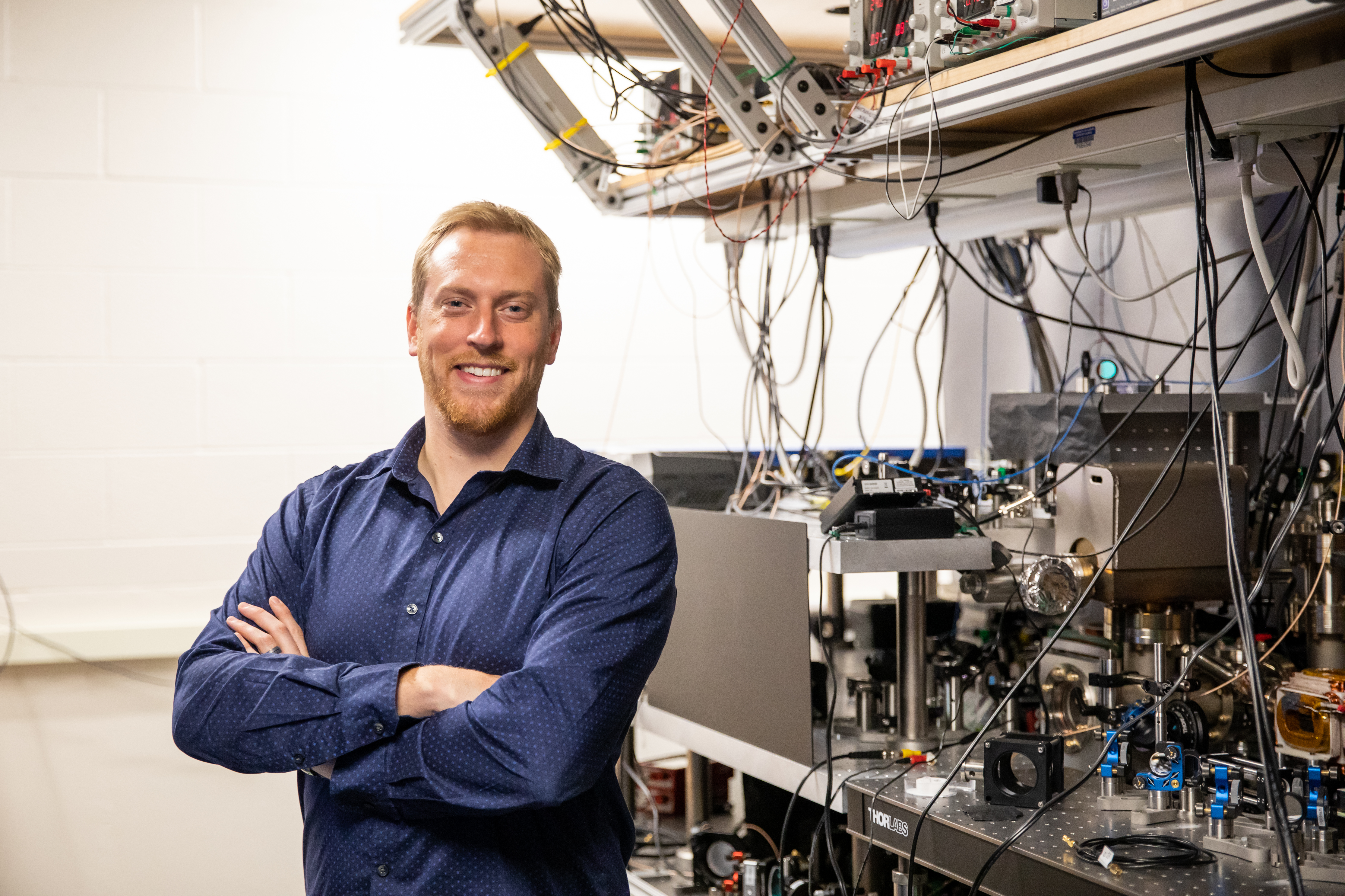 Illinois Physics Professor Jacob Covey<br><em>Photo by Michelle Hassel, University of Illinois Urbana-Champaign</em>