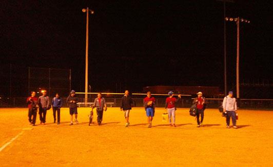 Members of the Wild Bohr's Softball Team 2014