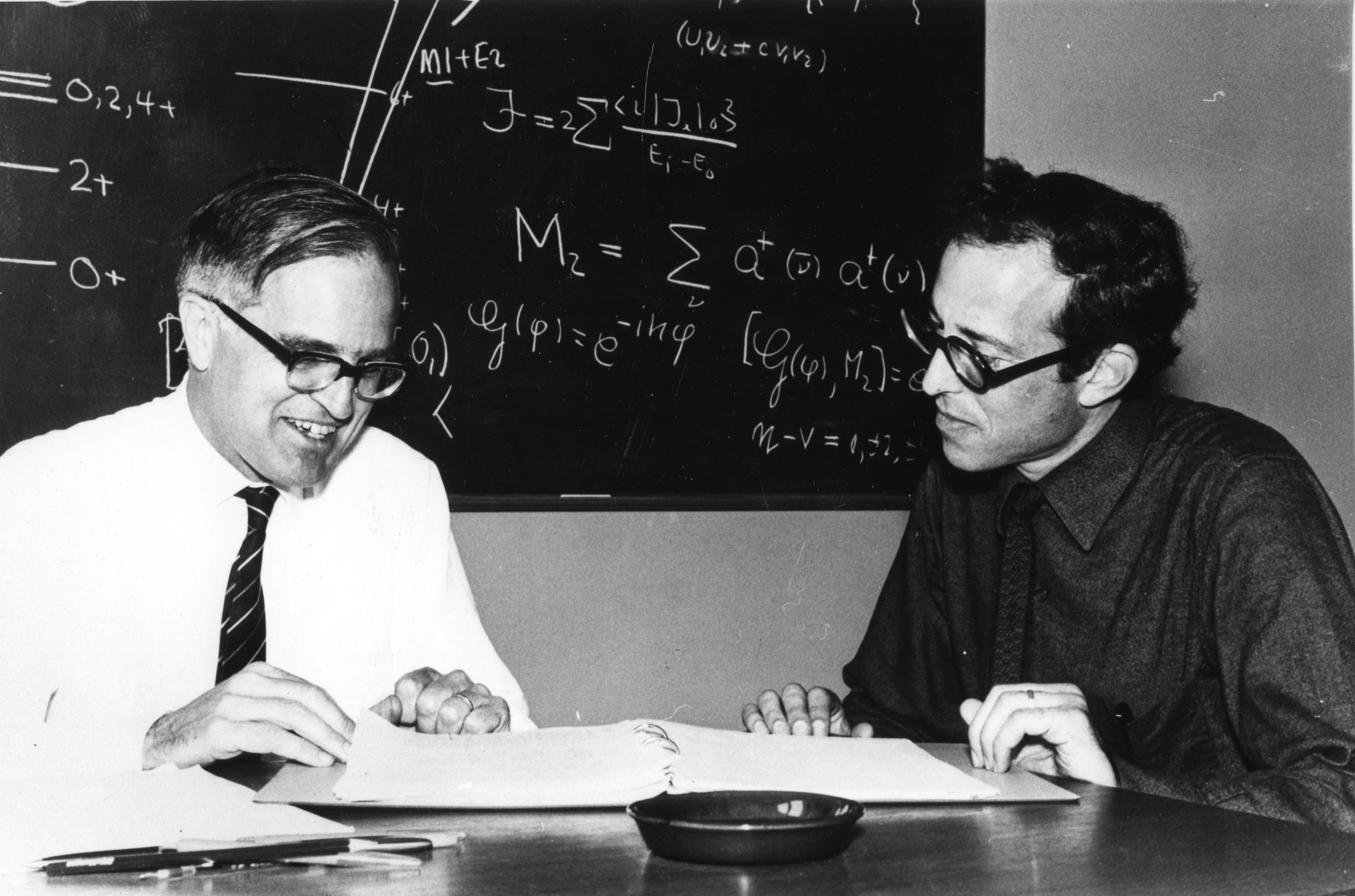 Using what they learned with David Pines,&amp;nbsp;Aage Boh (left) and Ben Mottelson (right) would later win the 1975 Nobel Prize with Leo James Rainwater for their work on the connection between collective motion and particle motion in atomic nuclei, and the theory based on this connection.&amp;nbsp;