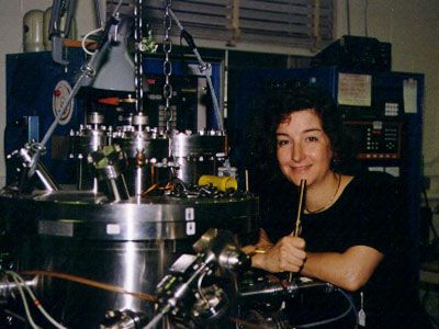 Laura H. Greene in her lab