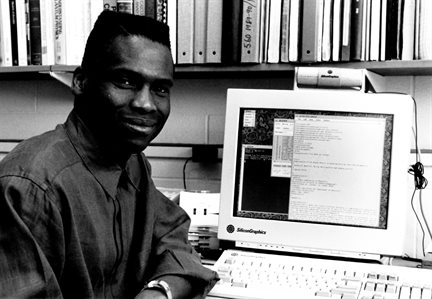 Philip W. Phillips in his office at the University of Illinois Urbana-Champaign.